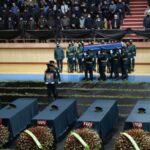 DSX-nin helikopterinin qəzaya uğraması nəticəsində şəhid olan hərbi qulluqçularla vida mərasimi keçirilib