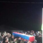 Şəhid hərbi qulluqçumuzla vida mərasimi keçirilir