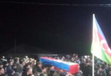 Şəhid hərbi qulluqçumuzla vida mərasimi keçirilir Şəhid hərbi qulluqçumuzla vida mərasimi keçirilir