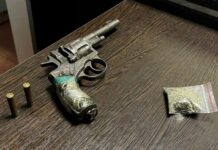 Abşeronda narkotacir silahla saxlanılıb silah və narkotik maddə