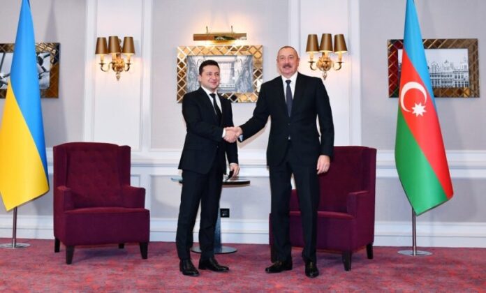 Azərbaycan Prezidenti İlham Əliyev və Ukrayna Prezidenti Volodimir Zelenski