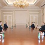 zərbaycan Respublikasının Prezidenti İlham Əliyev və Dünya İqtisadi Forumunun Prezidenti Borge Brende