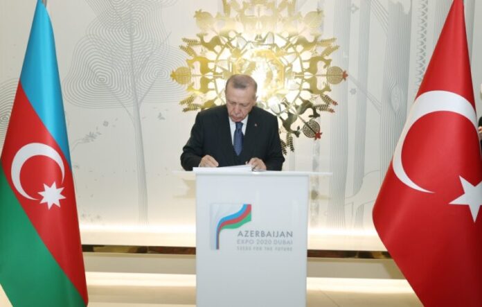 Türkiyə Prezidenti Rəcəb Tayyib Ərdoğan “Dubay Ekspo 2020”dəki Azərbaycan pavilyonu ilə tanış olub
