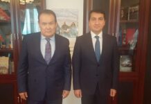 Hikmət Hacıyev Bağdad Amreyevlə görüşüb Azərbaycan Prezidentinin köməkçisi - Prezident Administrasiyasının Xarici siyasət məsələləri şöbəsinin müdiri Hikmət Hacıyev və Türk Dövlətləri Təşkilatının Baş katibi Bağdad Amreyev