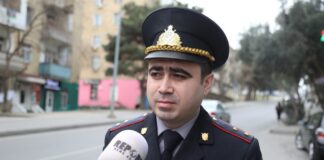 DİN-in Mətbuat Xidmətinin polis leytenantı Nurlan Əliyev