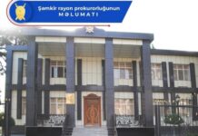 Şəmkir rayonunda arvadı və qızını öldürən şəxslə bağlı cinayət işi başlanıb Şəmkir Rayon Prokurorluğu