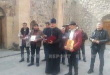 Alban-udi dini icmasının nümayəndələri “Xudavəng” məbədini ziyarət ediblər Alban-udi xristian icmasının üzvləri Xocalı soyqırımının 30 illiyi ilə əlaqədar "Xudavəng" məbədini ziyarət ediblər