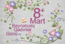 Bu gün 8 Mart – Beynəlxalq Qadınlar Günüdür 8 Mart - Beynəlxalq Qadınlar Günü