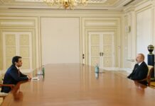 Prezident İlham Əliyev Tacikistan Respublikası Ali Məclisi Milli Məclisinin sədrini qəbul edib Azərbaycan Respublikasının Prezidenti İlham Əliyev martın 3-də Tacikistan Respublikası Ali Məclisi Milli Məclisinin sədri Rüstəm Emoməlini qəbul edib