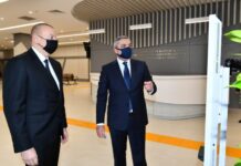 Prezident İlham Əliyev Prezident Administrasiyasının Vətəndaş Qəbulu Mərkəzinin açılışında iştirak edib Prezident İlham Əliyev Prezident Administrasiyasının Vətəndaş Qəbulu Mərkəzinin açılışında iştirak edib