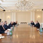 Prezident İlham Əliyev ATƏT-in fəaliyyətdə olan sədrinin başçılıq etdiyi nümayəndə heyətini qəbul edib