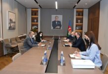 Ceyhun Bayramov Misirin səfiri ilə görüşüb xarici işlər naziri Ceyhun Bayramov Misir Ərəb Respublikasının Azərbaycan Respublikasındakı fövqəladə və səlahiyyətli səfiri Adel İbrahimi ölkəmizdə diplomatik fəaliyyətinin başa çatması münasibəti ilə qəbul edib