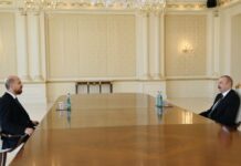 Prezident İlham Əliyev Dünya Etnoidman Konfederasiyasının sədrini qəbul edib Azərbaycan Respublikasının Prezidenti İlham Əliyev martın 5-də Dünya Etnoidman Konfederasiyasının sədri Bilal Ərdoğanı qəbul edib