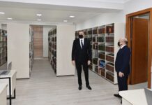 Prezident İlham Əliyev Azərbaycan İlahiyyat İnstitutunun yeni inzibati binasının açılışında iştirak edib Prezident İlham Əliyev Azərbaycan İlahiyyat İnstitutunun yeni inzibati binasının açılışında iştirak edib