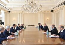 Prezident İlham Əliyev İtaliyanın xarici işlər və beynəlxalq əməkdaşlıq nazirinin başçılıq etdiyi nümayəndə heyətini qəbul edib Prezident İlham Əliyev İtaliyanın xarici işlər və beynəlxalq əməkdaşlıq nazirinin başçılıq etdiyi nümayəndə heyətini qəbul edib