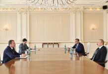 Prezident İlham Əliyev İsrail-Azərbaycan Hökumətlərarası Birgə Komissiyasının həmsədri, turizm naziri Yoel Razvozovu qəbul edib Prezident İlham Əliyev İsrail-Azərbaycan Hökumətlərarası Birgə Komissiyasının həmsədri, turizm naziri Yoel Razvozovu qəbul edib