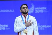 Paris-2024: Hacı Əliyev ilk görüşündə qələbə qazanıb sərbəst güləşçi Hacı Əliyev