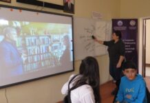Millət vəkilinin ev kitabxanasından hazırlanan video görüntülər dərnək üzvlərinə nümayiş etdirildi