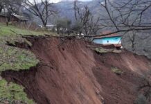 Lerikdə yenidən torpaq sürüşməsi olub, kəndlərdə evlər təhlükə ilə üzləşib torpaq sürüşməsi