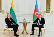 Azərbaycan və Litva prezidentlərinin görüşü olub Mayın 18-də rəsmi qarşılanma mərasimindən sonra Azərbaycan Respublikasının Prezidenti İlham Əliyevin Litva Respublikasının Prezidenti Gitanas Nauseda ilə görüşü olub