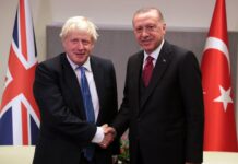 Böyük Britaniyanın Baş naziri Boris Conson və Türkiyə Prezidenti Rəcəb Tayyib Ərdoğan