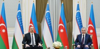 Azərbaycan Prezidenti İlham Əliyevin Özbəkistan Prezidenti Şavkat Mirziyoyev ilə məhdud tərkibdə görüşü olub
