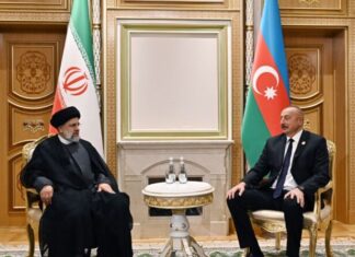 Azərbaycan Prezidenti İlham Əliyev və İran Prezidenti Seyid İbrahim Rəisi