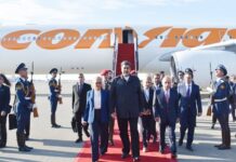 Nikolas Maduro Azərbaycana işgüzar səfərə gəlib Venesuela Bolivar Respublikasının Prezidenti Nikolas Maduro
