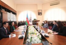 Azərbaycan Respublikasının İnsan Hüquqları üzrə Müvəkkili (Ombudsman) Səbinə Əliyeva səlahiyyət müddətinin bitməsi ilə əlaqədar Beynəlxalq Qırmızı Xaç Komitəsinin (BQXK) Azərbaycan Nümayəndəliyinin rəhbəri Arian Baueri və tanışlıq məqsədilə Nümayəndəliyin yeni təyin olunmuş rəhbəri Draqana Kojiçi qəbul edib