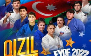 Cüdo üzrə Azərbaycan millisi EYOF-da növbəti qızıl medalı qazanıb