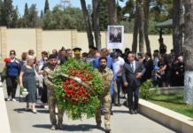 Vətən müharibəsi şəhidlərinin xatirəsinə həsr olunmuş anım tədbiri keçirilib Şəhidlər xiyabanı