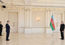 Prezident İlham Əliyev Almaniyanın Azərbaycanda yeni təyin olunan səfirinin etimadnaməsini qəbul edib Prezident İlham Əliyev Almaniyanın Azərbaycanda yeni təyin olunan səfirinin etimadnaməsini qəbul edib