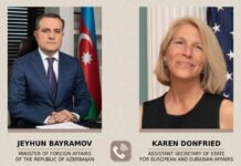 Azərbaycan Respublikası xarici işlər naziri Ceyhun Bayramov ilə Amerika Birləşmiş Ştatları dövlət katibinin Avropa və Avrasiya məsələləri üzrə köməkçisi Karen Donfrid arasında telefon danışığı baş tutub