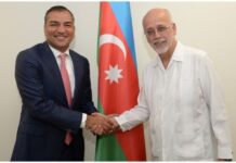 Azərbaycan və Meksika turizm əlaqələrinin perspektivlərini müzakirə ediblər Dövlət Turizm Agentliyinin sədri Fuad Nağıyev və Meksikanın Azərbaycandakı səfiri Xuan Rodriqo Labardini Flores