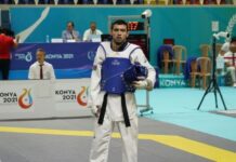 Taekvondoçumuz İslamiadada bürünc medal qazanıb taekvondoçu Qaşım Maqomedov