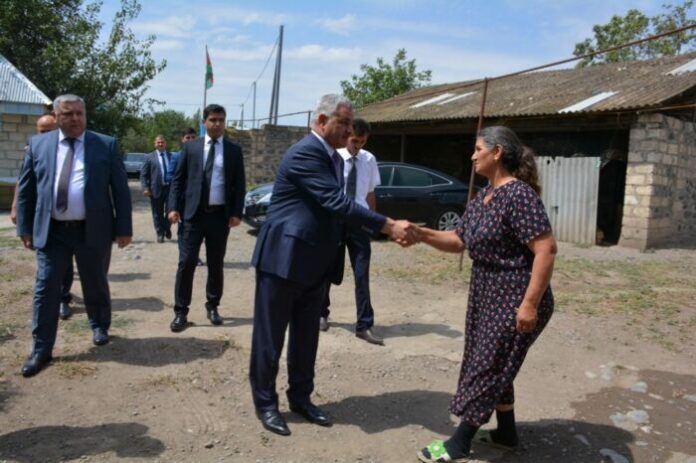 Tərtərdə şəhid Ayşad Əzizovun ailəsi ziyarət olunub