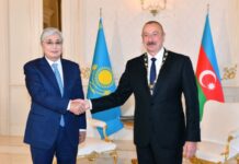 Azərbaycan Prezidenti İlham Əliyev Qazaxıstanın “Altın kıran” – “Qızıl qartal” ali ordeni ilə təltif olunub Azərbaycan Prezidenti İlham Əliyev Qazaxıstanın “Altın kıran” – “Qızıl qartal” ali ordeni ilə təltif olunub