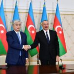 Azərbaycan və Qazaxıstan prezidentləri mətbuata bəyanatlarla çıxış ediblər