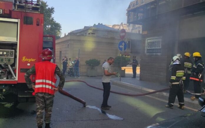 "Yüngül cinayətlər" restoranında baş verən yanğın