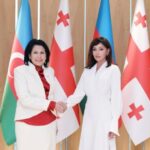 Gürcüstan Prezidenti Salome Zurabişvili və Azərbaycan Respublikasının Birinci vitse-prezidenti Mehriban xanım Əliyeva