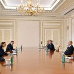 Azərbaycan Respublikasının Prezidenti İlham Əliyev sentyabrın 29-da Fransa Prezidenti Kabinetinin kontinental Avropa və Türkiyə üzrə müşaviri xanım İzabel Dümonu qəbul edib