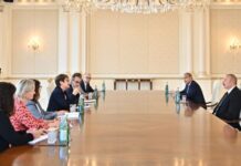 Prezident İlham Əliyev Avropa Yenidənqurma və İnkişaf Bankının prezidentinin başçılıq etdiyi nümayəndə heyətini qəbul edib Prezident İlham Əliyev Avropa Yenidənqurma və İnkişaf Bankının prezidentinin başçılıq etdiyi nümayəndə heyətini qəbul edib