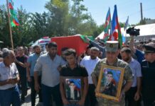 Tərtərdə şəhid Məftun Əhmədzadə ilə vida mərasimi keçirilib