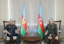 Azərbaycan Ordusunun Baş Qərargah rəisi MDB Müdafiə Nazirləri Şurasının katibi ilə görüşüb Müdafiə nazirinin birinci müavini – Azərbaycan Ordusunun Baş Qərargah rəisi general-polkovnik Kərim Vəliyev ölkəmizdə səfərdə olan Müstəqil Dövlətlər Birliyi (MDB) Müdafiə Nazirləri Şurasının katibi general-mayor Yuri Daşkin ilə görüşüb