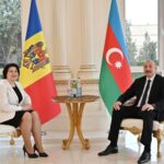 Azərbaycan Respublikasının Prezidenti İlham Əliyevin ölkəmizə rəsmi səfərə gələn Moldova Respublikasının Baş naziri Nataliya Qavrilitsa ilə təkbətək görüşü