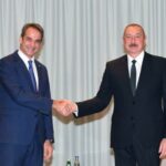 Azərbaycan Respublikasının Prezidenti İlham Əliyev Bolqarıstanın paytaxtı Sofiyada Yunanıstan Respublikasının Baş naziri Kiriakos Mitsotakis ilə görüşüb