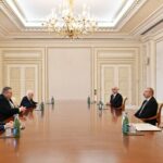 Azərbaycan Respublikasının Prezidenti İlham Əliyev oktyabrın 27-də Rusiya Federasiyasının Baş nazirinin müavini Aleksey Overçuku qəbul edib