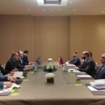 Azərbaycan Respublikasının xarici işlər naziri Ceyhun Bayramovla Ermənistanın xarici işlər naziri Ararat Mirzoyan arasında görüş