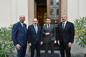 Praqada Prezident İlham Əliyevin Fransa Prezidenti, Avropa İttifaqı Şurasının Prezidenti və Ermənistanın baş naziri ilə görüşü keçirilib