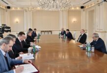 Prezident İlham Əliyev Rusiyanın Tatarıstan Respublikası Prezidentinin başçılıq etdiyi nümayəndə heyətini qəbul edib Azərbaycan Respublikasının Prezidenti İlham Əliyev noyabrın 29-da Rusiya Federasiyası Tatarıstan Respublikasının Prezidenti Rüstəm Minnixanovun başçılıq etdiyi nümayəndə heyətini qəbul edib